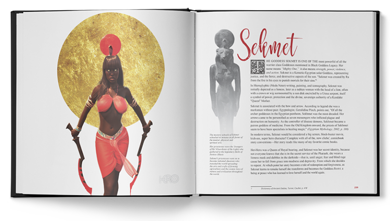 Gallery of pages from inside of Black Goddess Legacy of the Sacred Feminine.